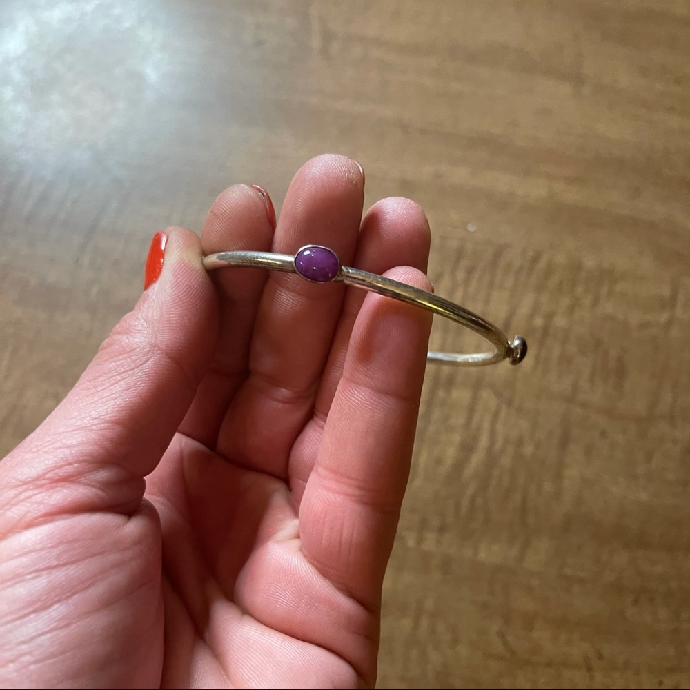 Sterling Silver Multiple Colored Stone Bracelet - image 8